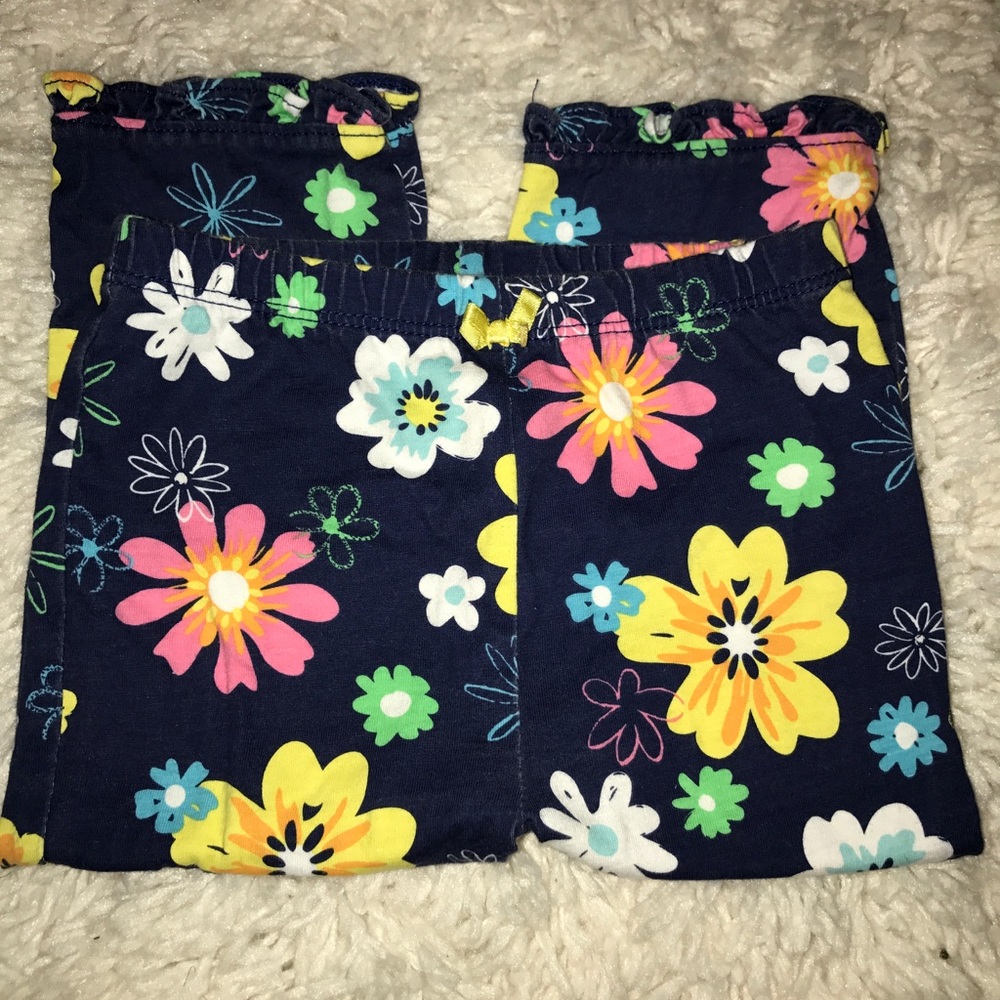 Baby girl flower printed leggings 12M